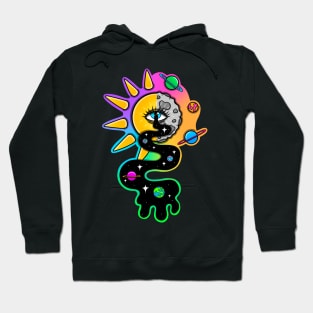 Sun moon drip Hoodie